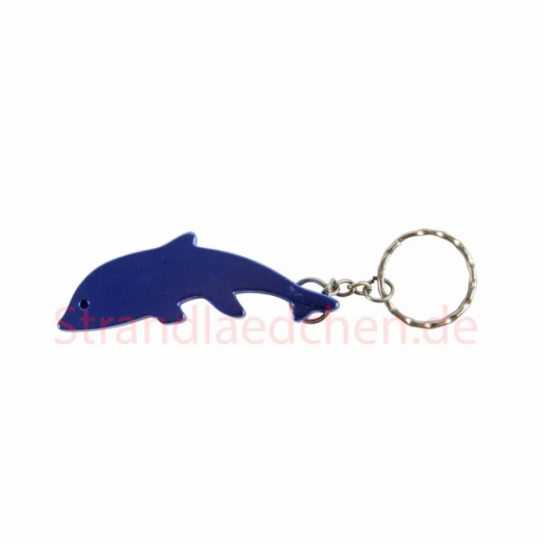 Schlüsselanhänger Delfin Öffner blau