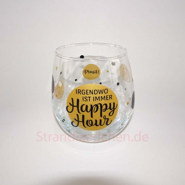 Trinkglas "Happy Hour"