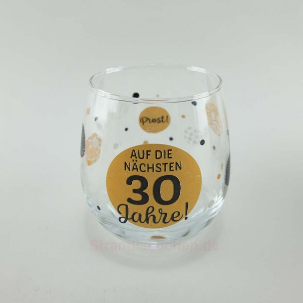 Trinkglas "30 Jahre"