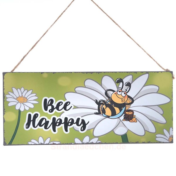 Schild Hänger Bee Happy