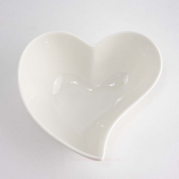 Schale Herz Brillant-Weiß