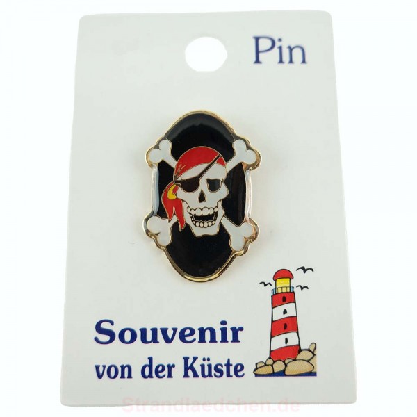 Pin Pirat rund