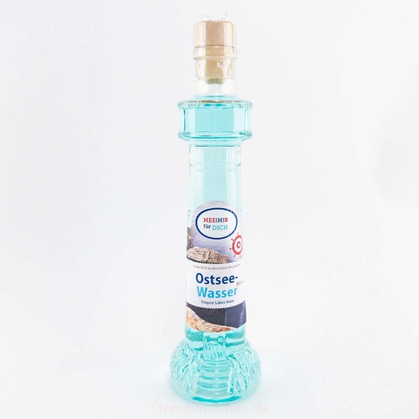 Ostseewasser Leuchtturm-Flasche