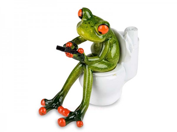 Frosch Toilette