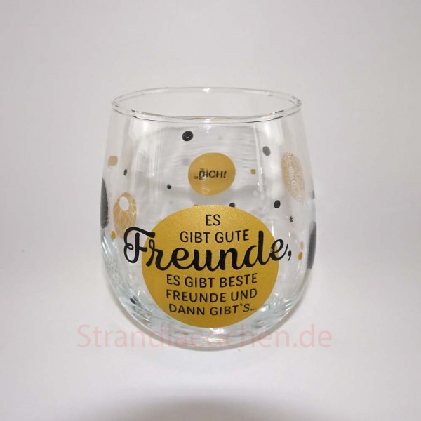 Trinkglas "Es gibt gute Freunde"