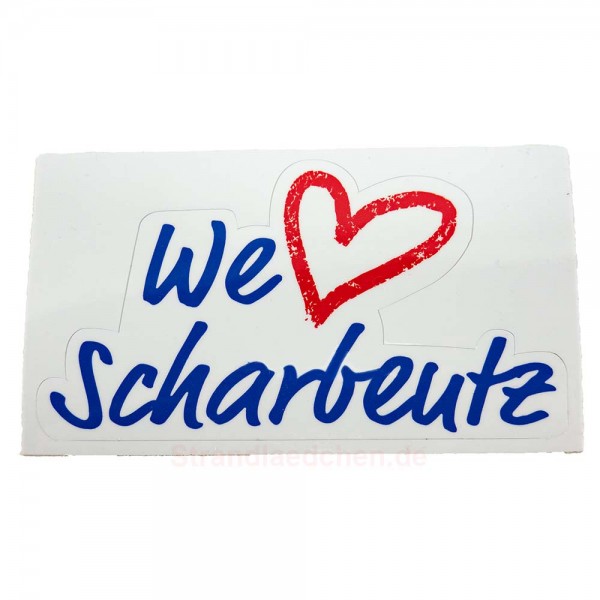 Aufkleber We love Scharbeutz